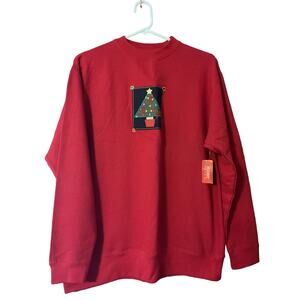 NWT Holiday Faire Christmas Tree Sweatshirt Size Medium
